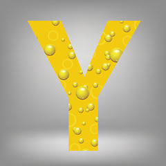 Image showing beer letter Y