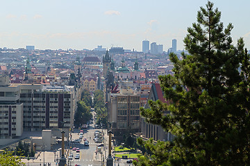 Image showing Red rooftops of Prague