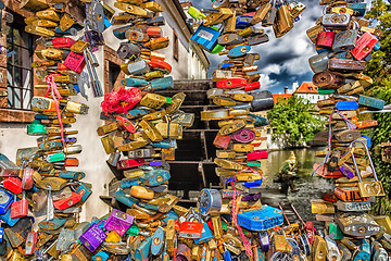 Image showing Padlocks in Prague