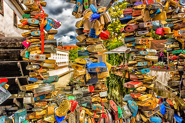 Image showing Padlocks in Prague