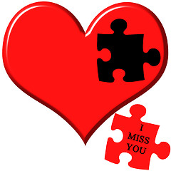 Image showing I Miss You