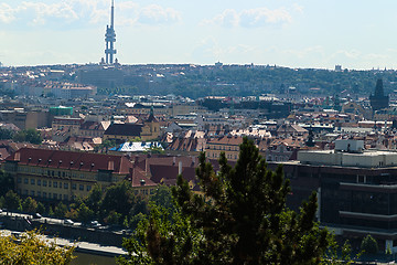 Image showing Red rooftops of Prague