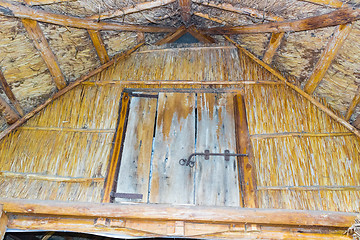 Image showing Marsh Plants Huts 