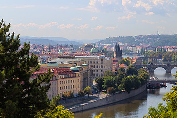 Image showing Red rooftops of Prague