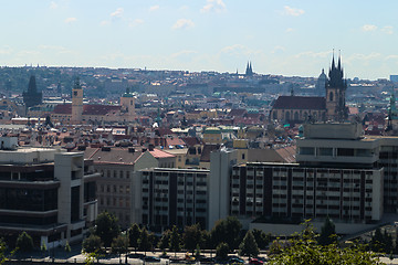 Image showing Red rooftops of Prague