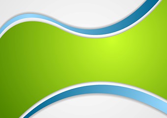 Image showing Corporate wavy vector background