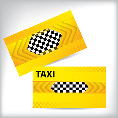 Image showing Abstract taxi business card design