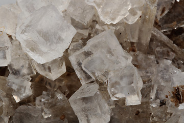 Image showing salt cubes natural mineral background