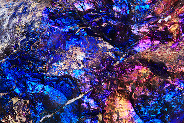 Image showing chalcopyrite rainbow background