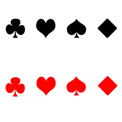 Image showing Playing card suits