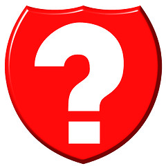 Image showing Question Mark Shield