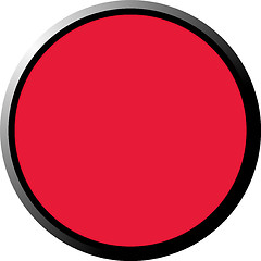 Image showing Red 3D Button