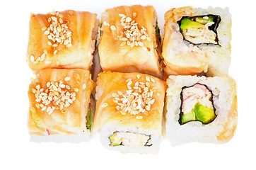 Image showing Salmon Maki Roll