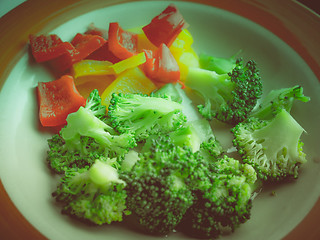 Image showing Retro look Vegetable food