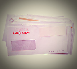 Image showing Retro letter envelope