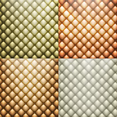 Image showing Texture leather set vector. EPS 10
