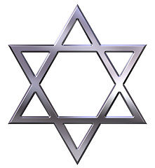 Image showing Silver Star of David