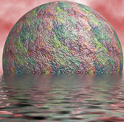 Image showing Sinking Planet