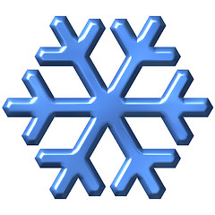 Image showing 3D Snowflake