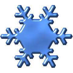 Image showing 3D Snowflake