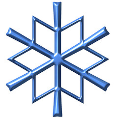 Image showing 3D Snowflake
