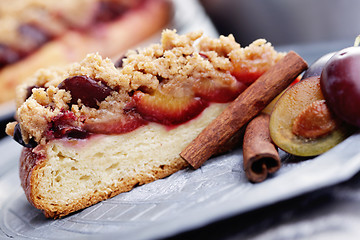 Image showing plum cake