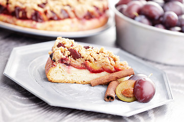 Image showing plum cake