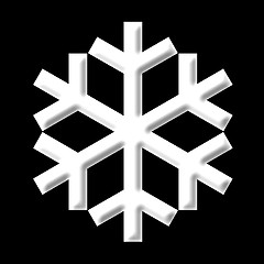 Image showing 3D Snowflake