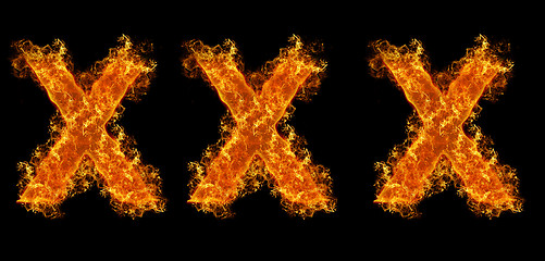 Image showing XXX flames