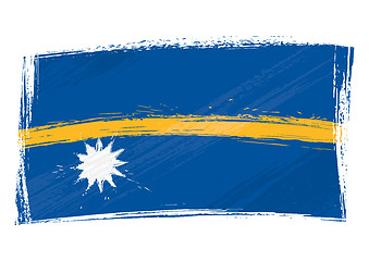 Image showing Grunge Nauru flag