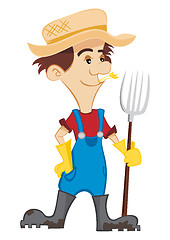 Image showing Happy Farmer