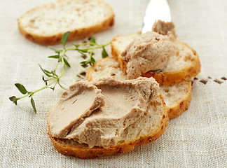 Image showing sandwich with liver pate
