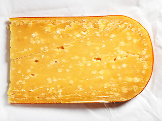 Image showing parmesan cheese slice