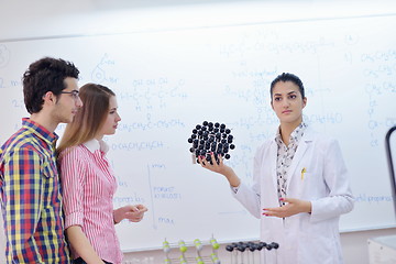 Image showing happy teens group in school