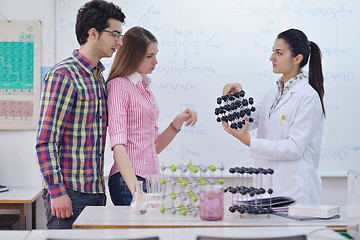 Image showing happy teens group in school