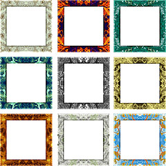 Image showing Textured picture frames