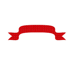 Image showing Textured red ribbon