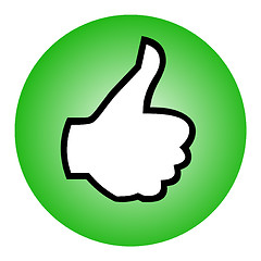 Image showing Thumbs up sphere