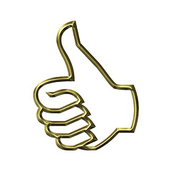 Image showing Thumbs Up Success Hand Sign