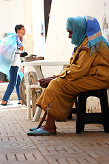 Image showing Old Moroccan woman