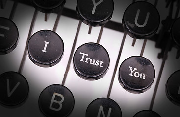 Image showing Typewriter with special buttons