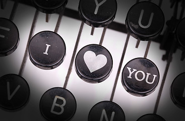 Image showing Typewriter with special buttons