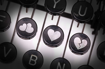 Image showing Typewriter with special buttons