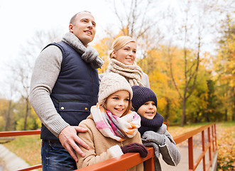 Image showing happy family in autumn park