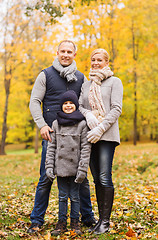 Image showing happy family in autumn park