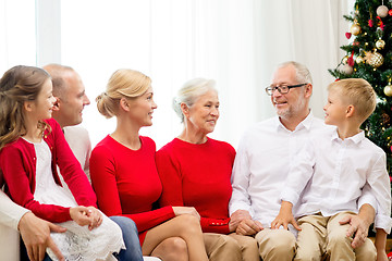 Image showing smiling family at home