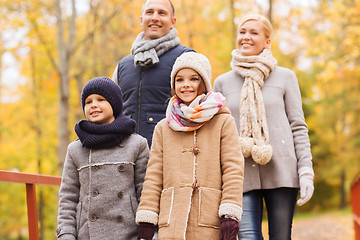 Image showing happy family in autumn park