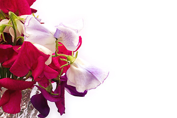 Image showing bunch of sweetpeas