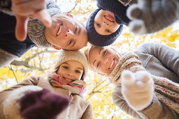 Image showing happy family in autumn park