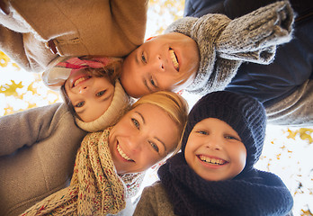 Image showing happy family in autumn park